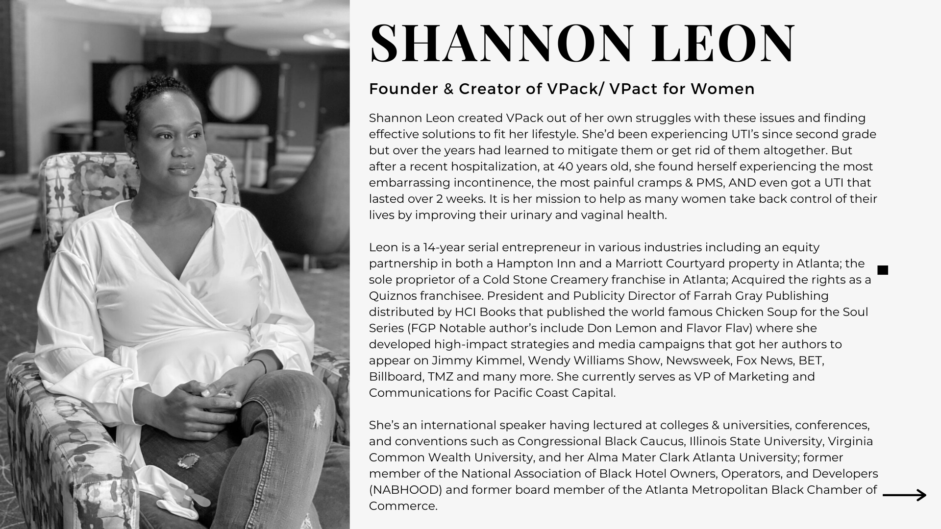 VPack for Women Founder