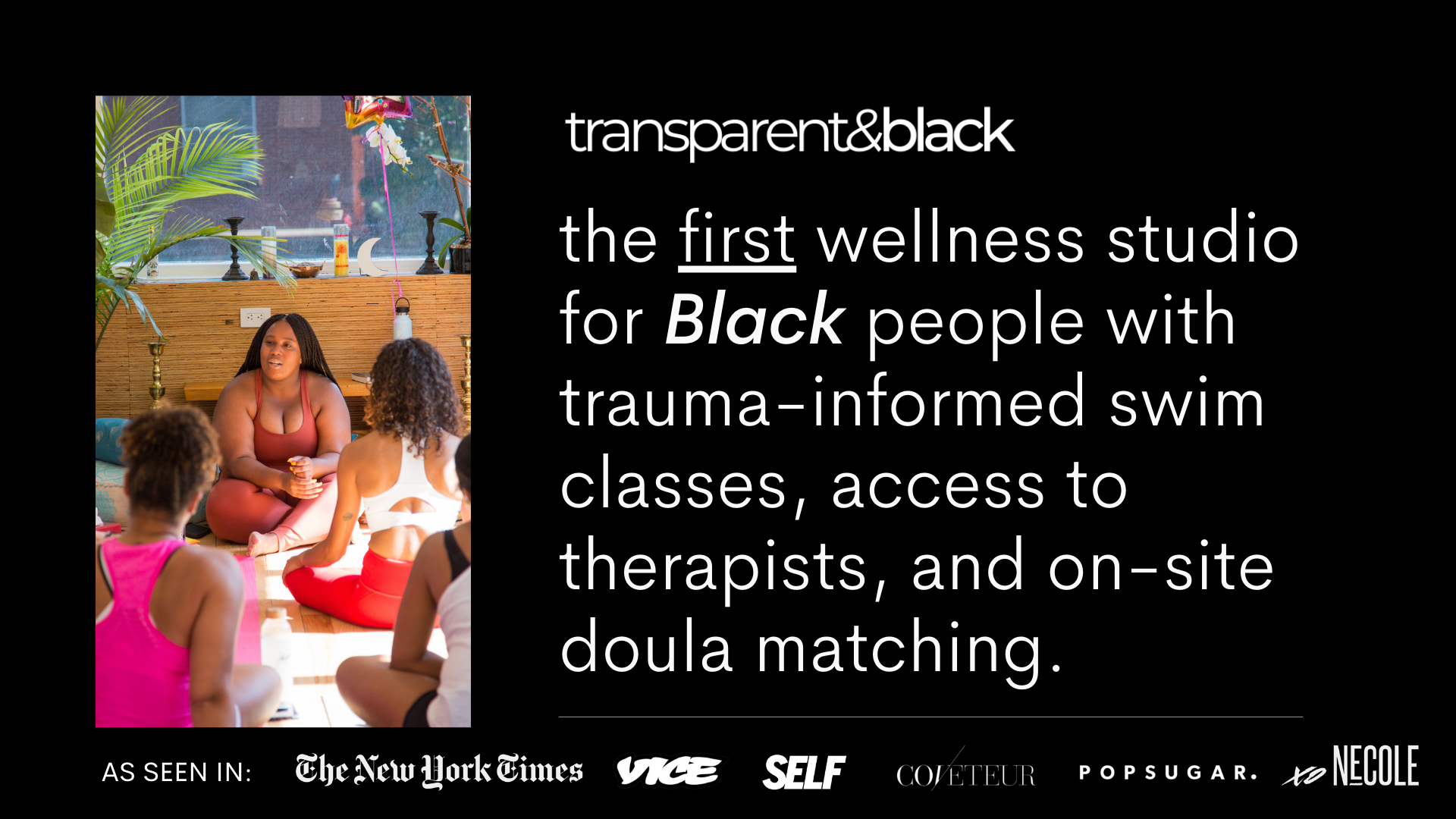 Transparent & Black | IFundWomen