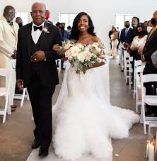 Father Walking Bride Down Aisle | Wedding Day Photo Ideas I Black Bride |  Wedding with Mask | Bride, Black bride, Wedding bride