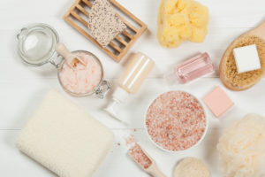 Handmade Sugar Peach Scrub With Argan Oil. Handmade Soap. Himalayan Salt. Toiletries, Spa Set
