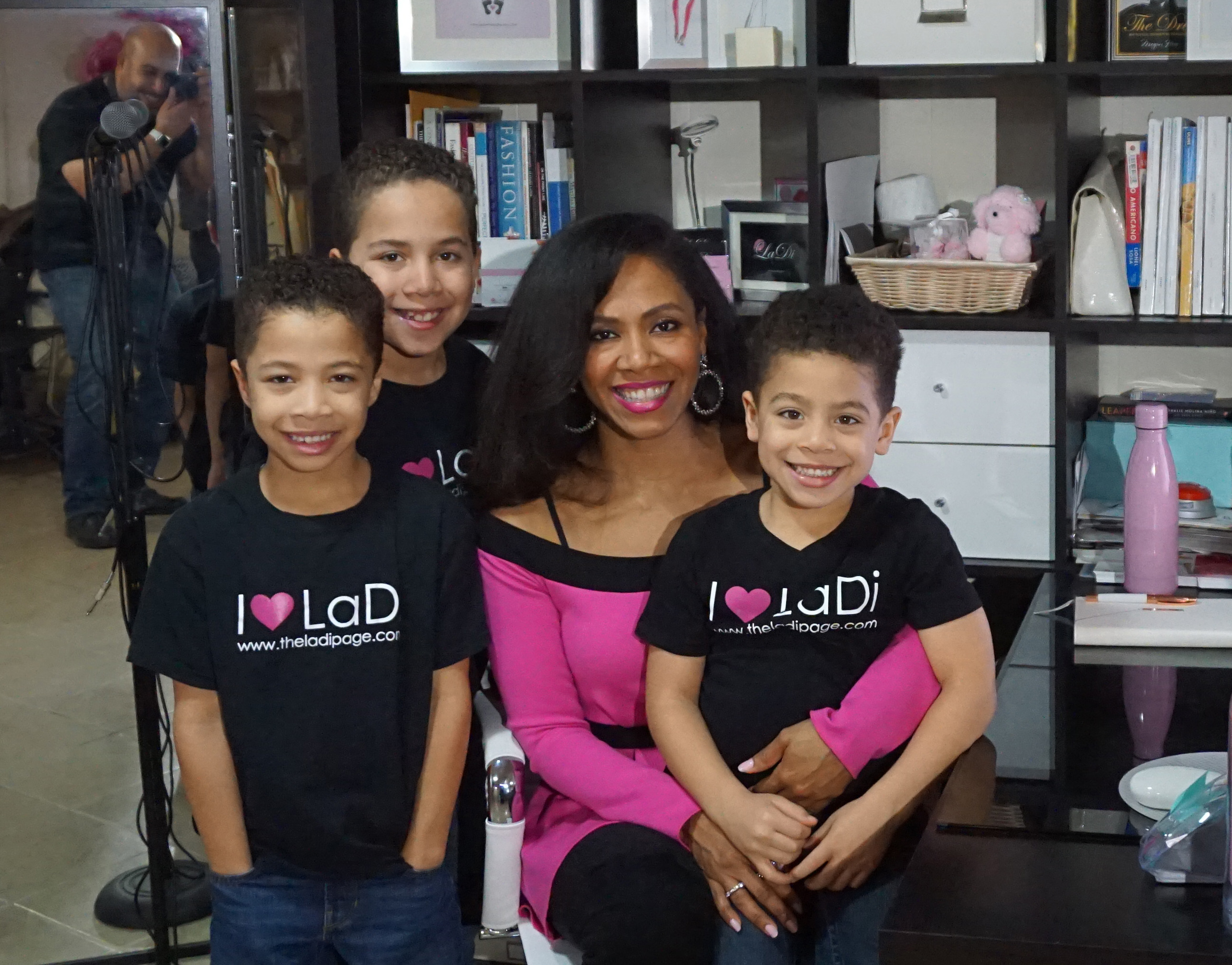 LaDi family, Designer Laura Diaz-Alberto and her family