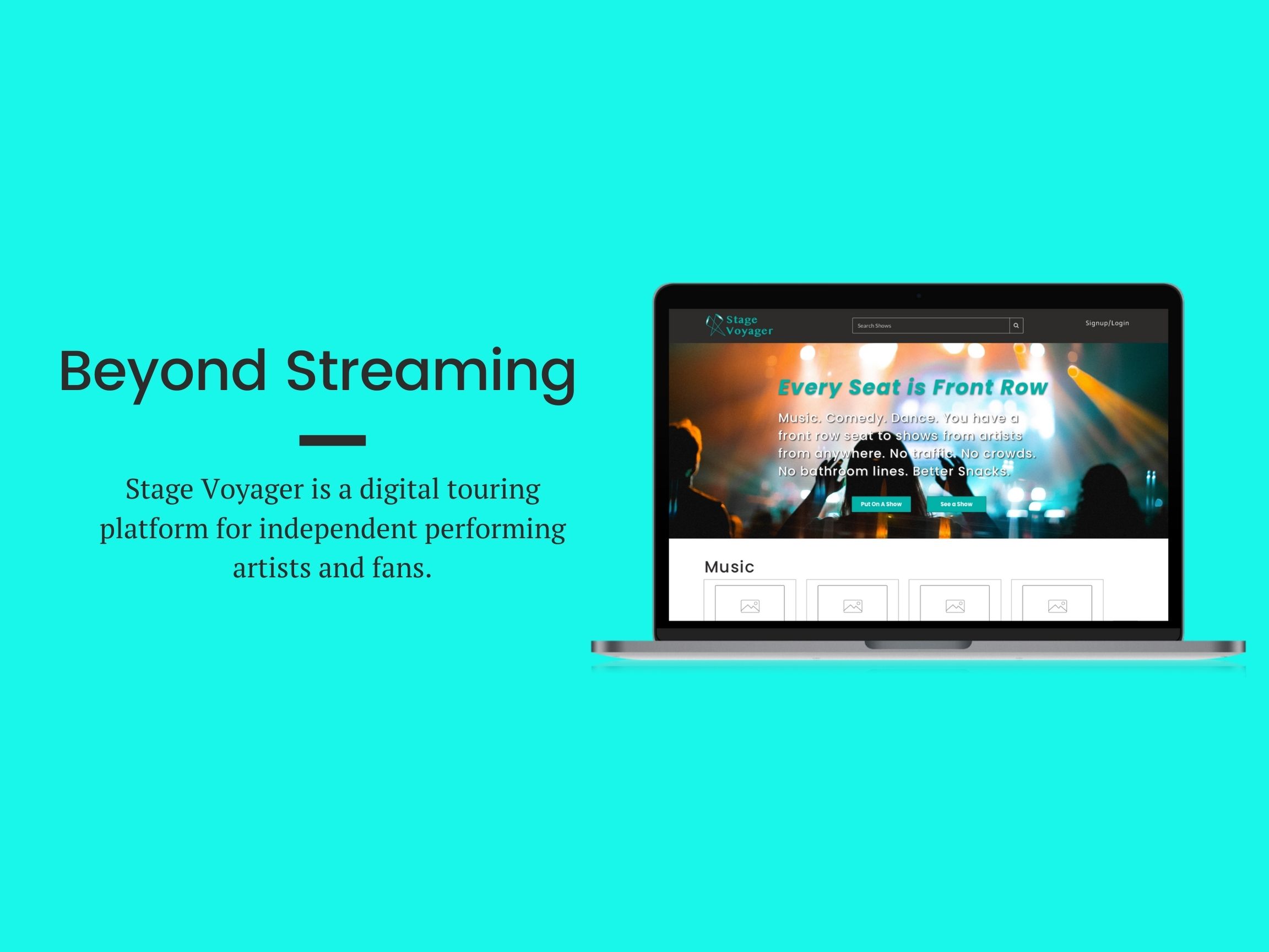 Stage Voyager, the digital touring platform for independent performing artists