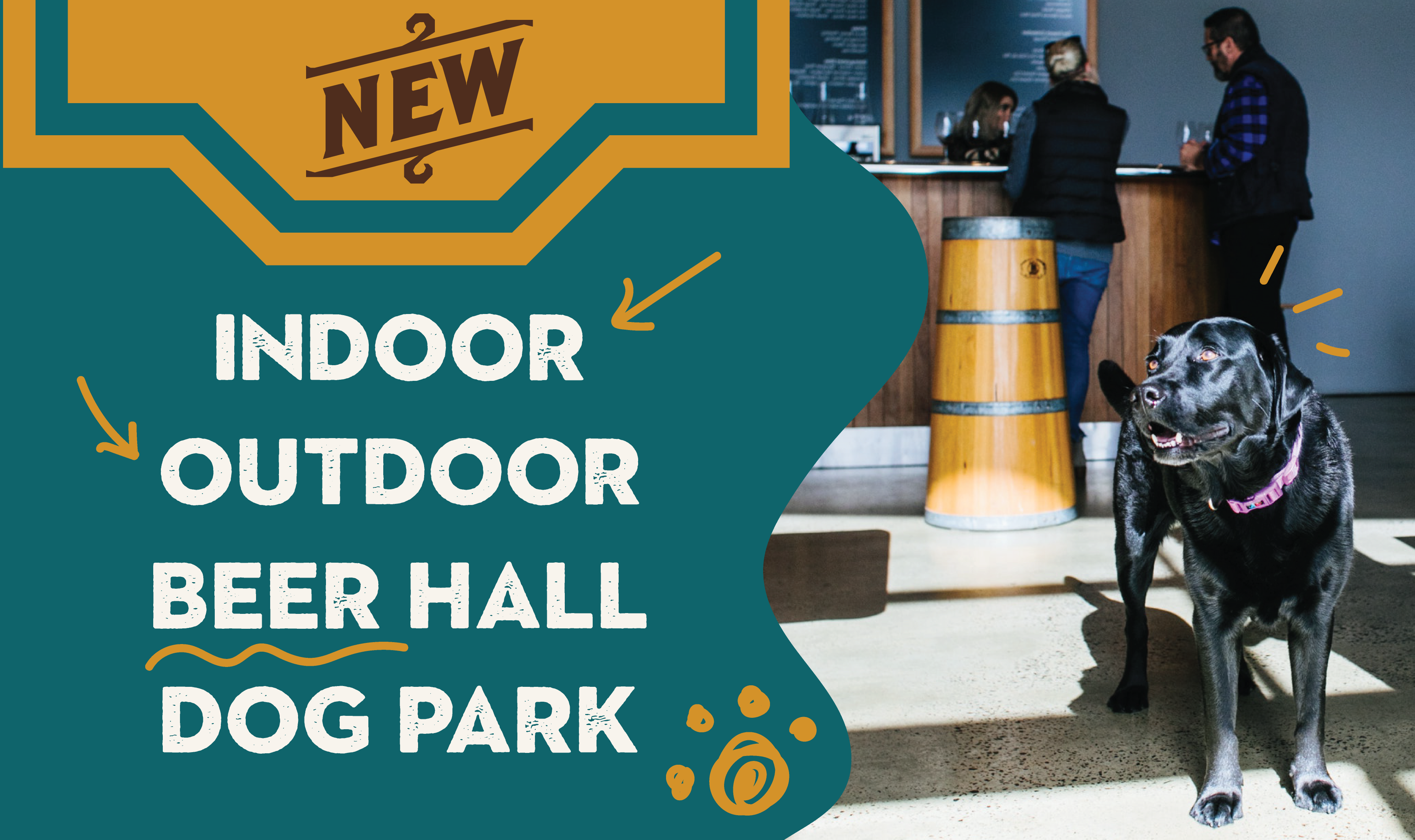 Indoor Outdoor Beer Hall Dog Park - Morty's