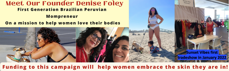 Sunset Vibes Swimwear Size Inclusive swimwear doesn't dig into hips perfect fit denise foley 