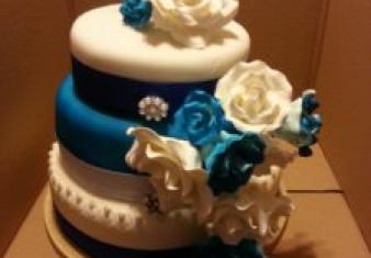 Blue and White Wedding