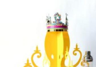 Yellow Octopus Crown Chandelier By NK