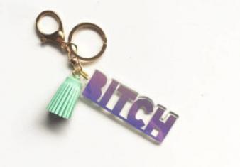 bitch keychain