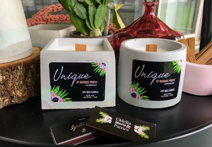 Unique by Marqus Profic - Luxury Coconut Soy Wax Candles - Set