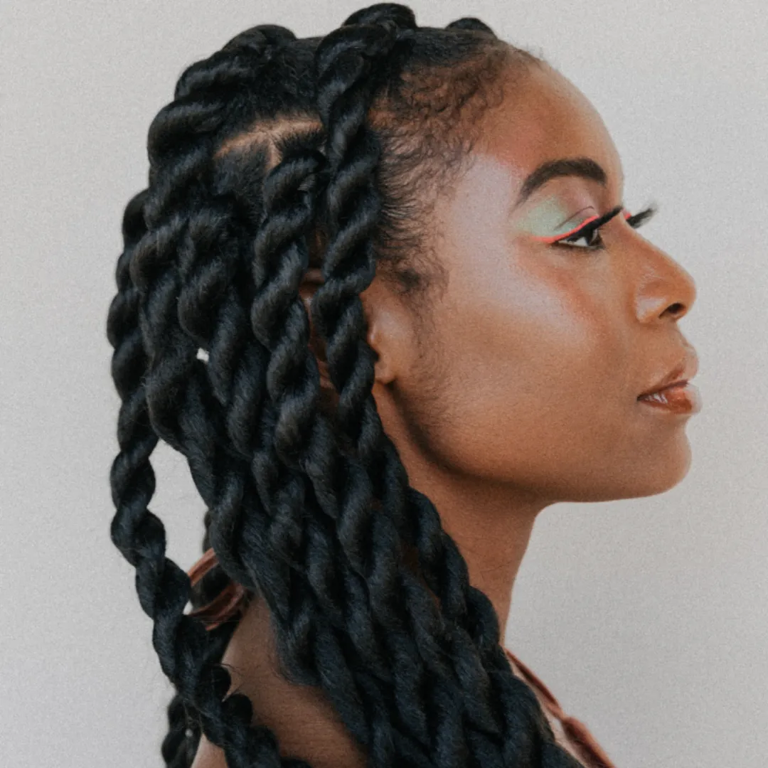 Profile picture of a model with twists