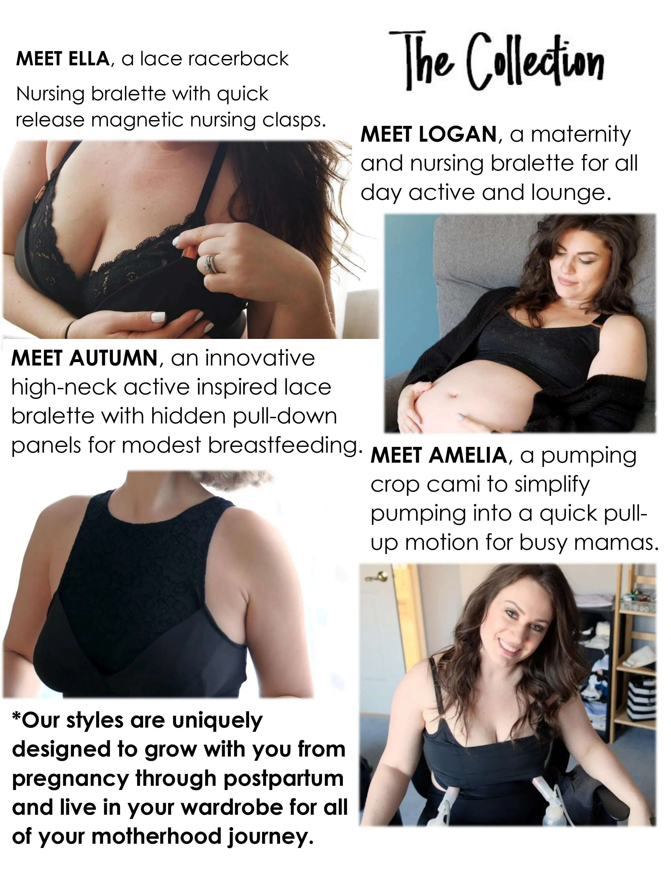 Davin and Adley Ella Maternity, Breastfeeding and Pumping Bra