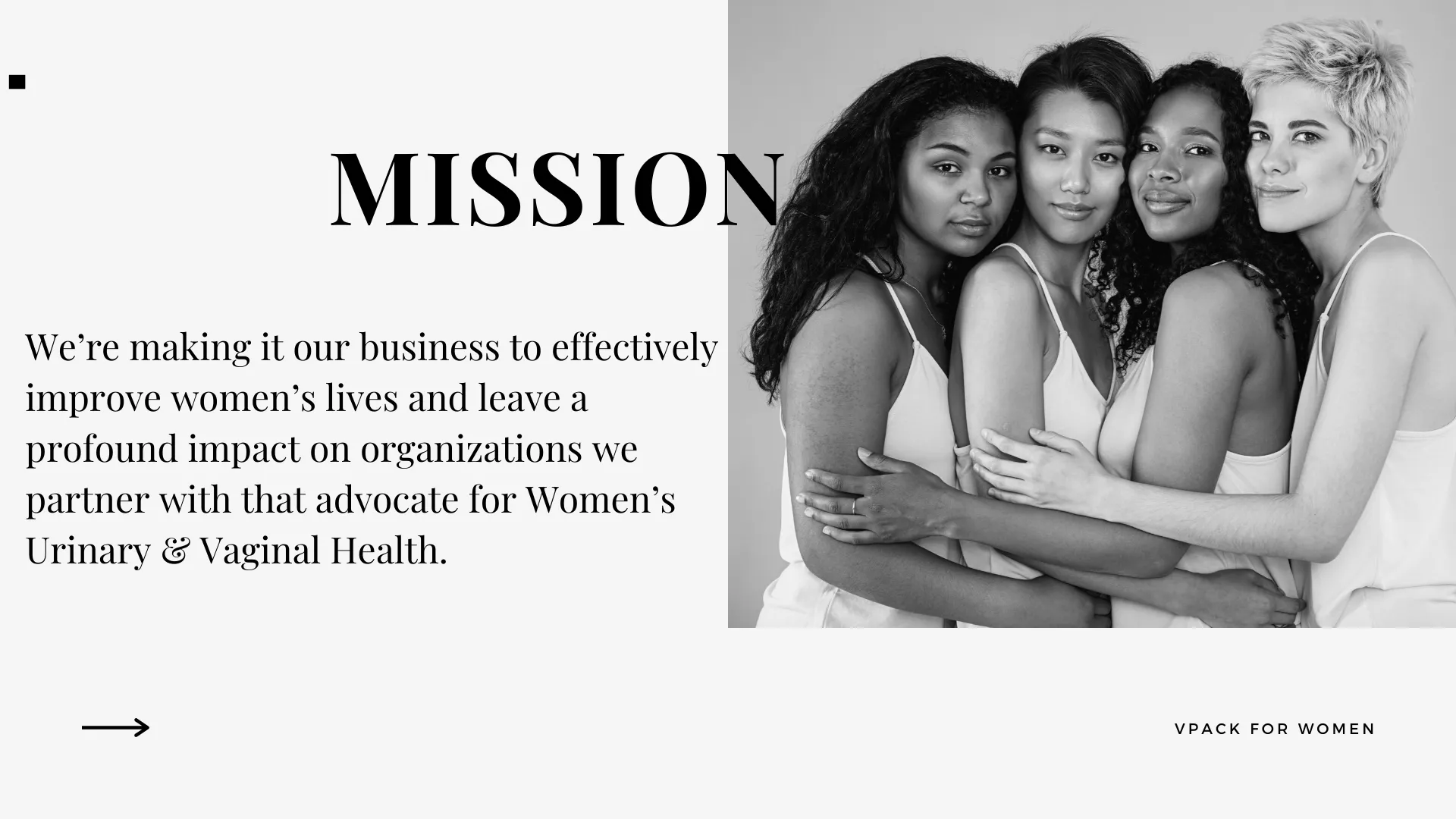 VPack for Women Mission