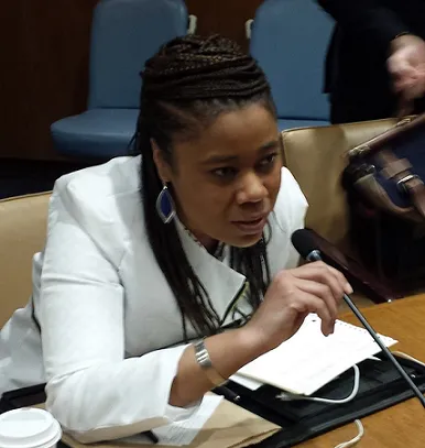 Jules Porter at the United Nations in New York
