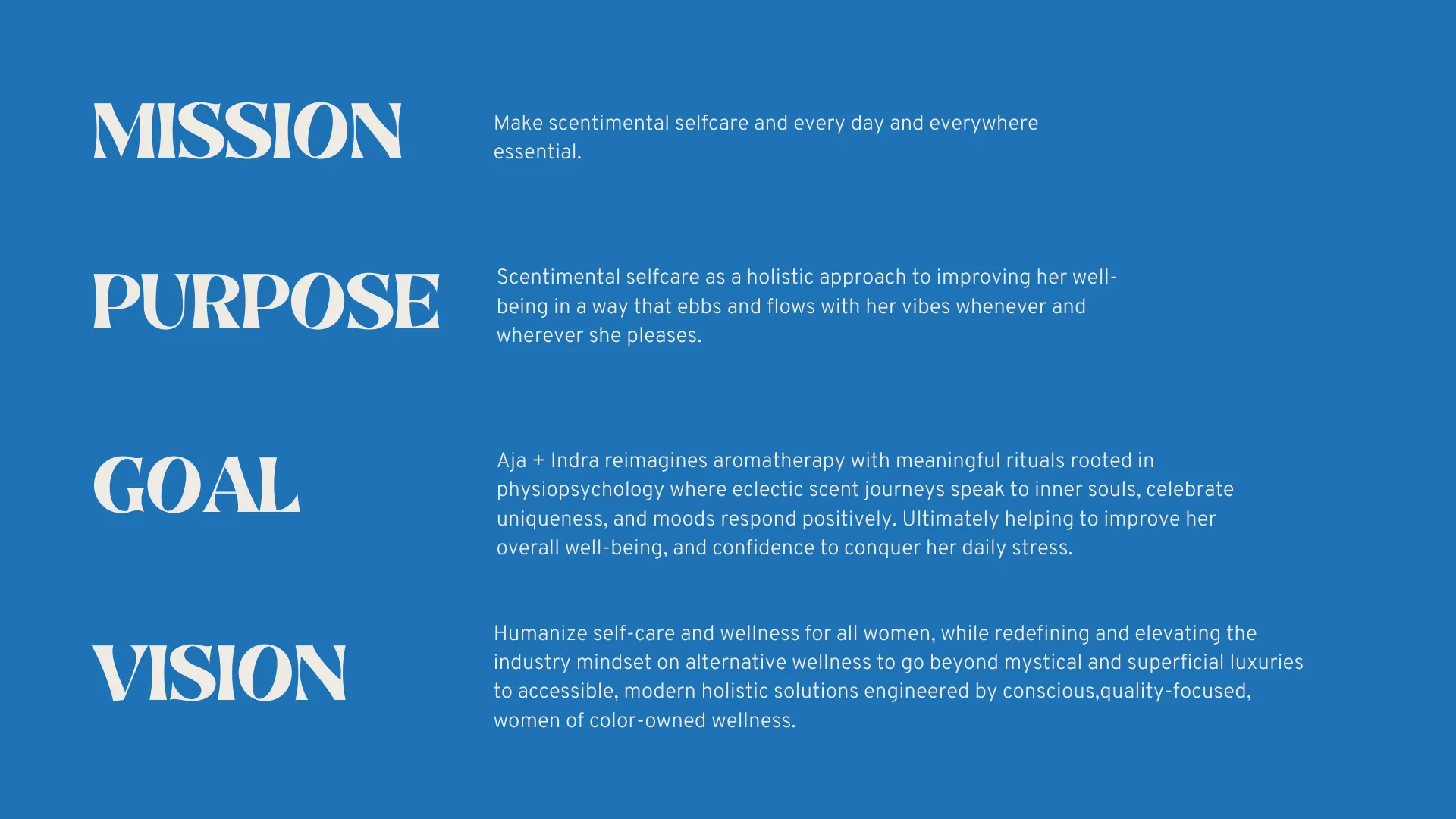Scentimental selfcare as a holistic approach to improving her well-being in a way that ebbs and flows with her vibes whenever and wherever she pleases.