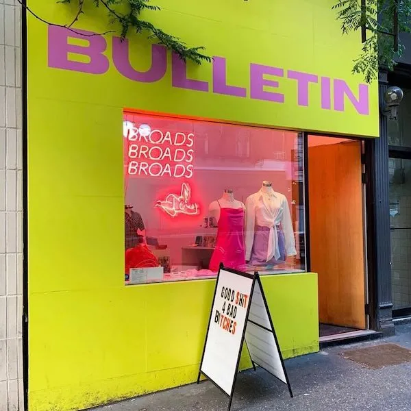 Picture of a Bulletin pop-up shop
