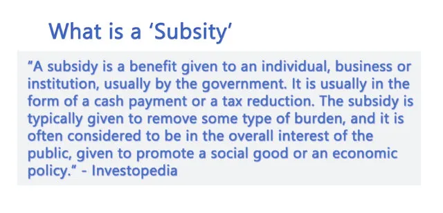Subsidy