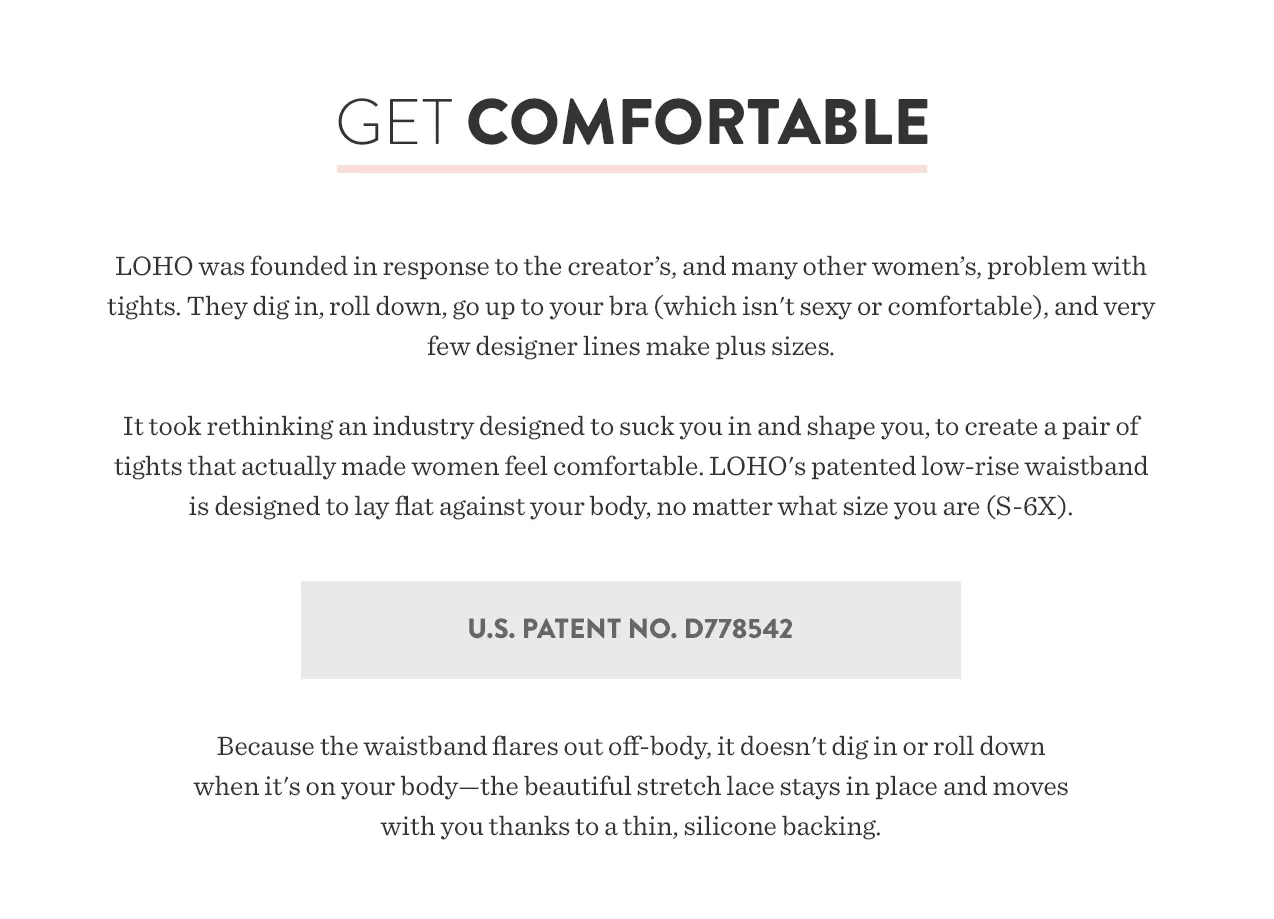 Get Comfortable