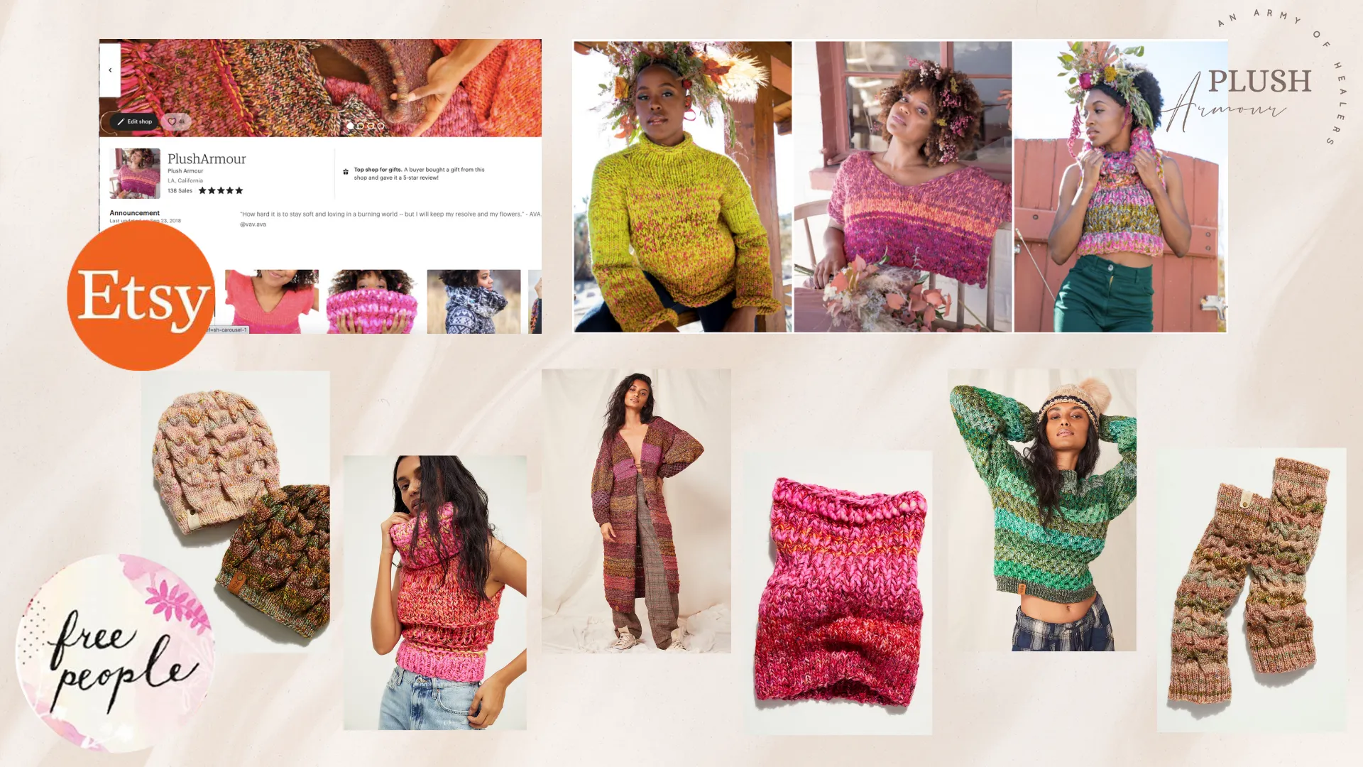 Collaborations with Etsy & Free People