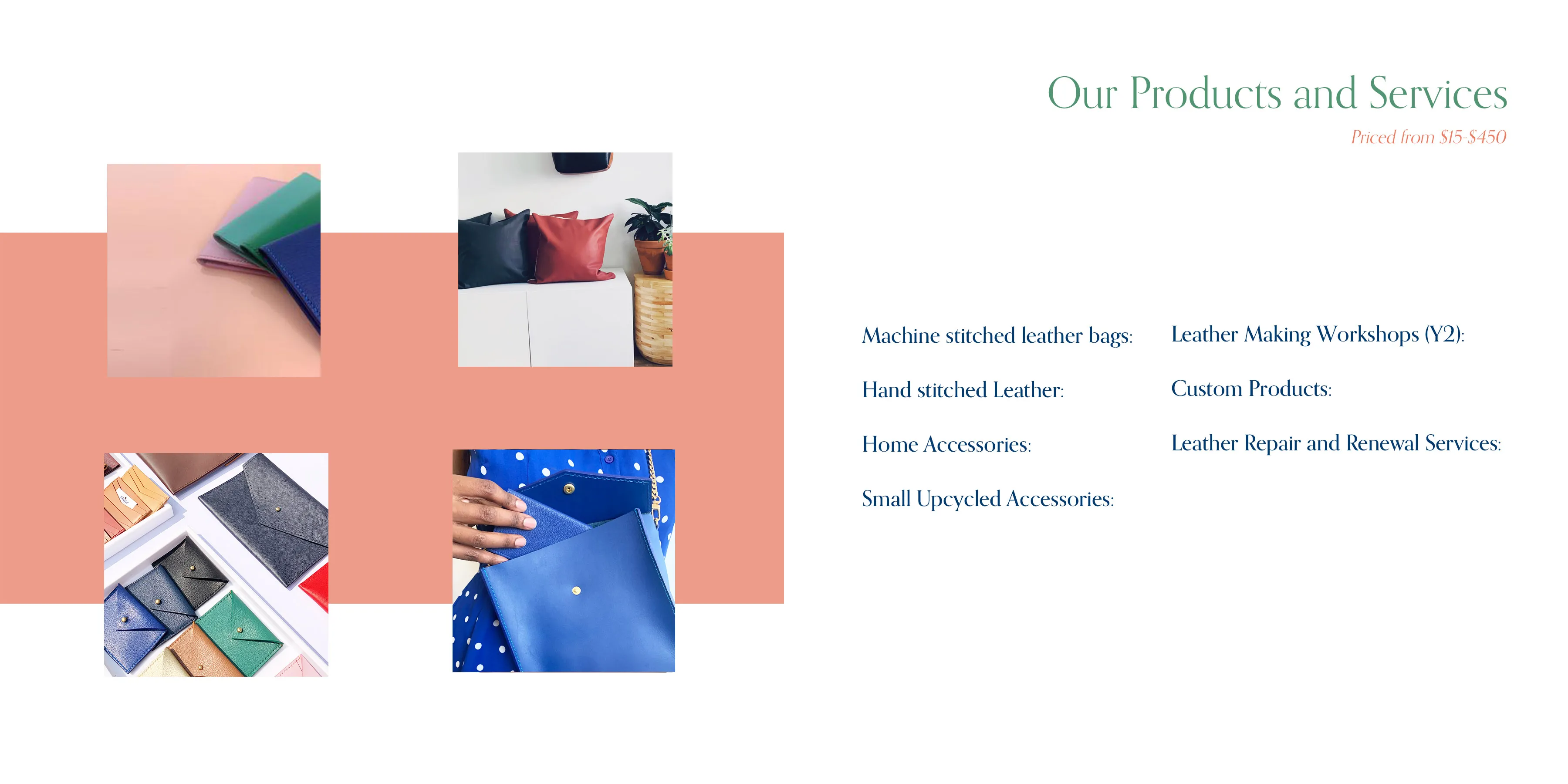 our products and services