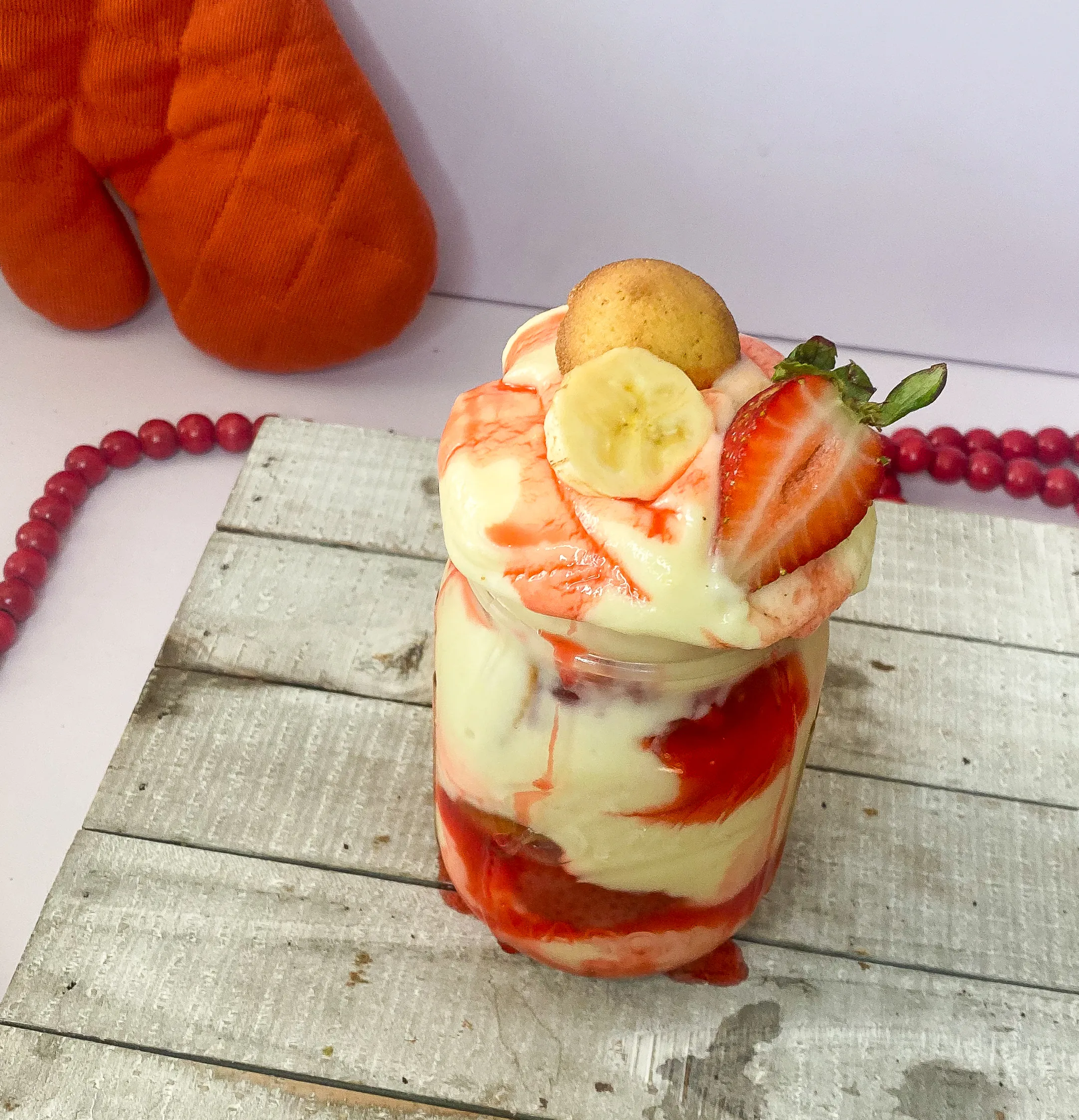 strawberry banana pudding