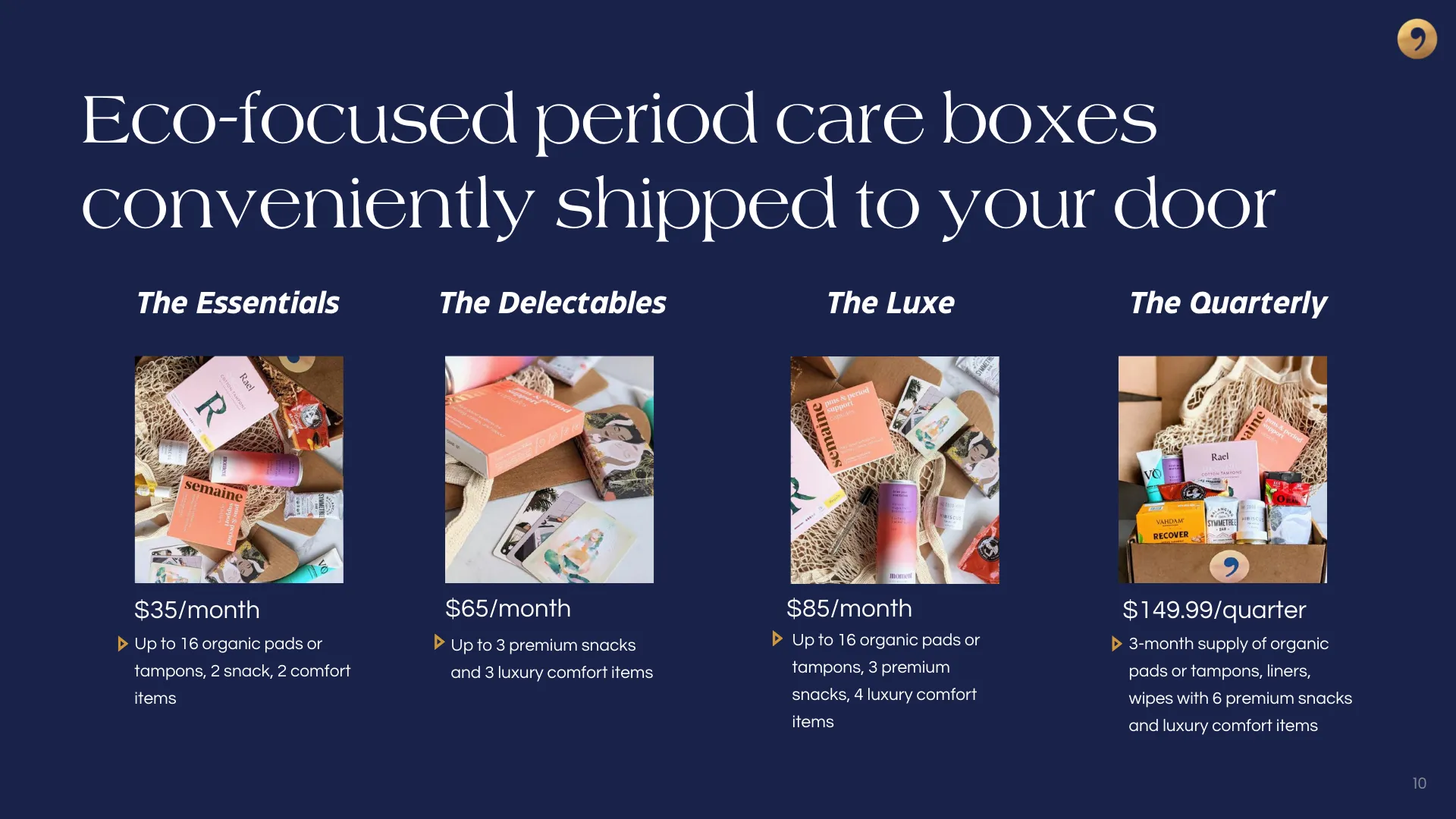 Your My Comma subscription box options